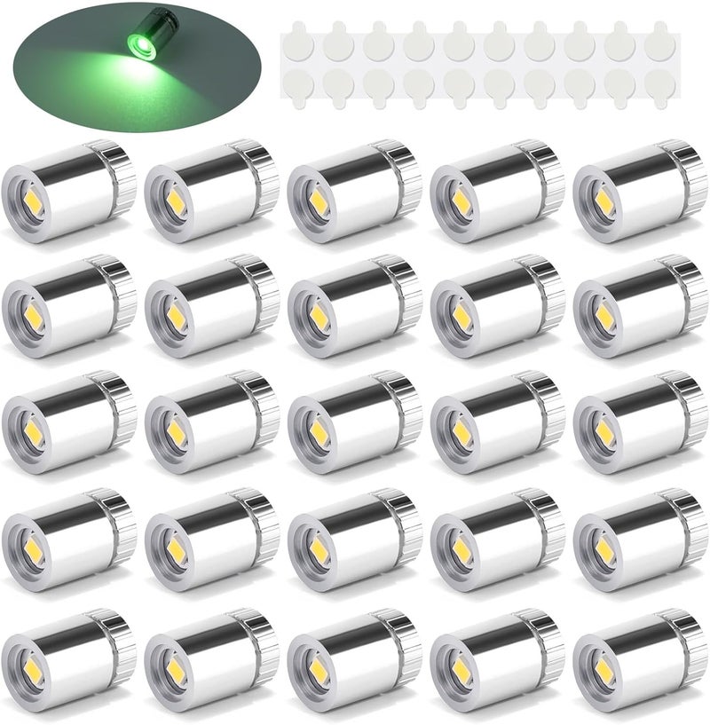 Taysing 20 Pack Small Spotlight Battery Operated LED Lights Cordless Miniature Spot Light for Artwork, Paintings, Jewelry, Display Cases, handicrafts, Models, Toys, Puzzles (Green) - Image 1